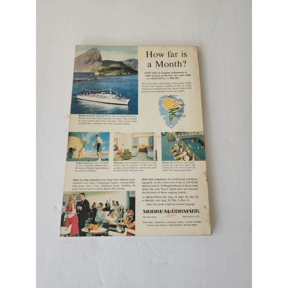 National‎ Geographic Magazine August 1959 No Map Writing On Cover